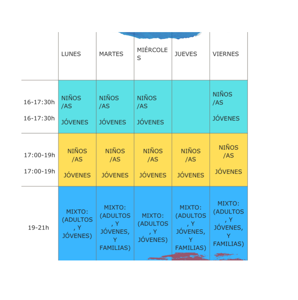 Clases de dibujo y pintura horarios 2025 2026